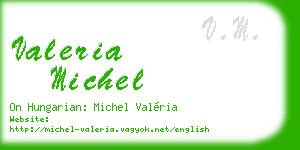 valeria michel business card