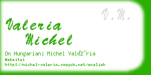 valeria michel business card